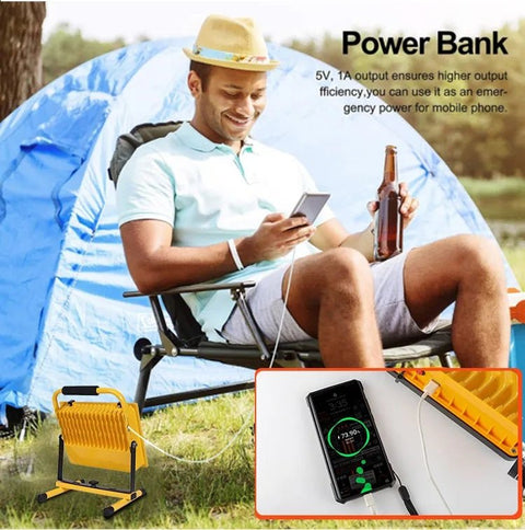 0W Rechargeable Portable LED Work Light – 20,000LM Super Bright, Waterproof IP66 - with | Sold by Uncle Wiener's Wholesale
