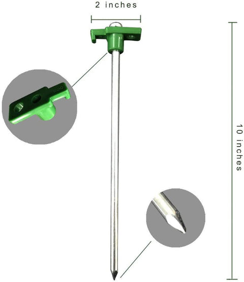 10 Pack Pop Up Tent Canopy Stake Kit – Heavy - Duty Anchors S1129 - with | Sold by Uncle Wiener's Wholesale