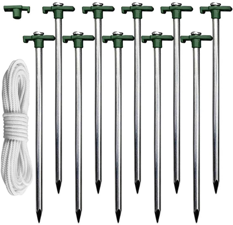 10 Pack Pop Up Tent Canopy Stake Kit – Heavy - Duty Anchors S1129 - with | Sold by Uncle Wiener's Wholesale