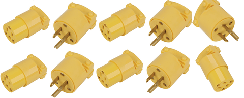 10 PCS Electrical Replacement Plug & Connector Set – NEMA 5 - 15P 81445123 - with | Sold by Uncle Wiener's Wholesale