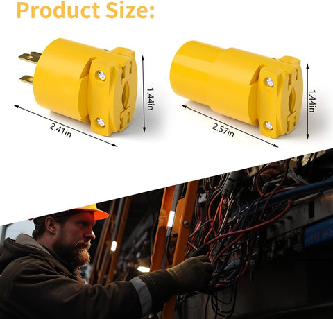 10 PCS Electrical Replacement Plug & Connector Set – NEMA 5 - 15P 81445123 - with | Sold by Uncle Wiener's Wholesale