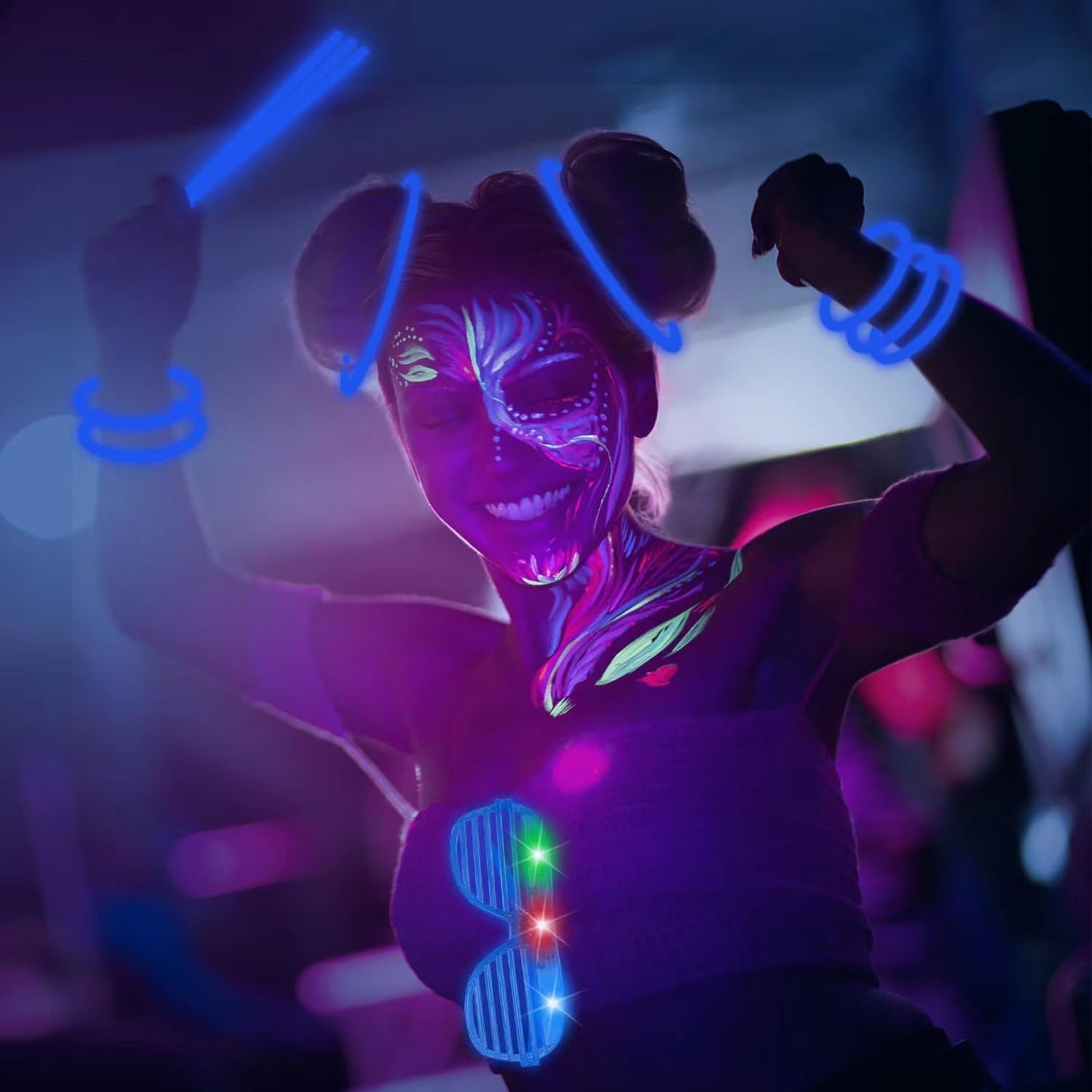 100 - Pack Glow Sticks – 8" Multicolor Party Light Sticks – JXGS100 - with | Sold by Uncle Wiener's Wholesale