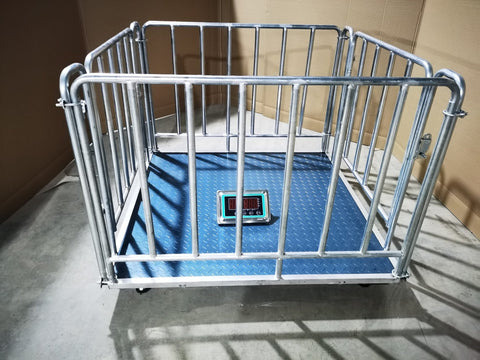 10,000 LB Wireless Livestock Scale – 4x4 Ft Heavy - Duty WeighPro Platform with Indicator – 954415 - with | Sold by Uncle Wiener's Wholesale