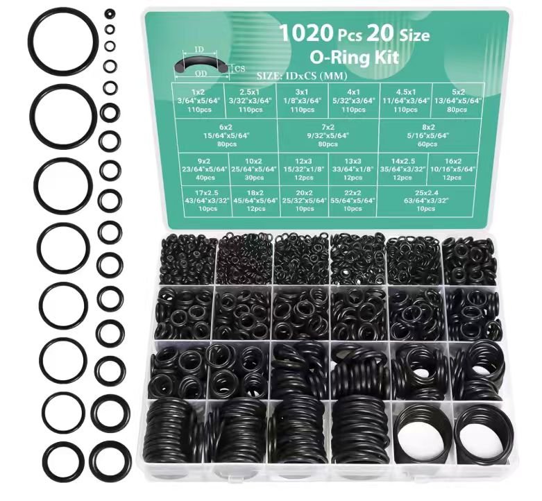 1020-Piece Metric O-Ring Assortment Kit 20 Sizes Storage Box JX65111 - with | Sold by Uncle Wiener's Wholesale