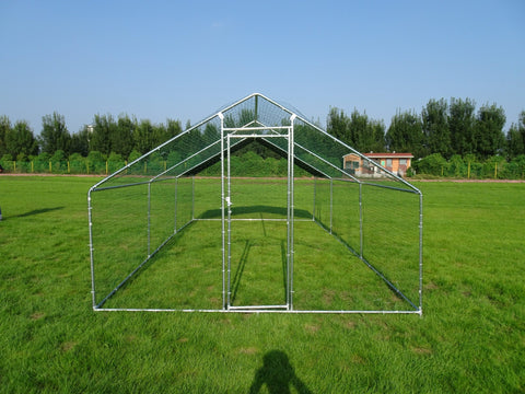 10x20 FT Dog Kennel & Chicken Run – Fenced Compound Cage with Durable Metal Frame 2010CG - Animal Enclosures with | Sold by Uncle Wiener's Wholesale