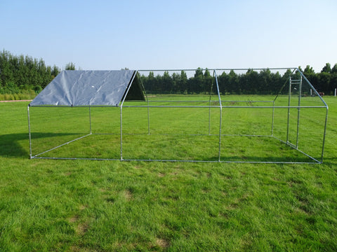 10x20 FT Dog Kennel & Chicken Run – Fenced Compound Cage with Durable Metal Frame 2010CG - Animal Enclosures with | Sold by Uncle Wiener's Wholesale