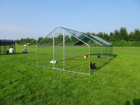 10x20 FT Dog Kennel & Chicken Run – Fenced Compound Cage with Durable Metal Frame 2010CG - Animal Enclosures with | Sold by Uncle Wiener's Wholesale