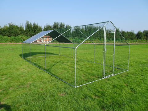 10x20 FT Dog Kennel & Chicken Run – Fenced Compound Cage with Durable Metal Frame 2010CG - Animal Enclosures with | Sold by Uncle Wiener's Wholesale