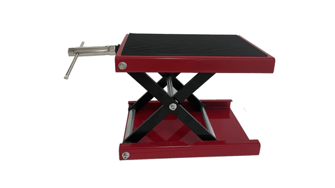1100 LBS Motorcycle Lift ATV Scissor Jack – Wide Deck Crank Stand | Model 250522A - with | Sold by Uncle Wiener's Wholesale