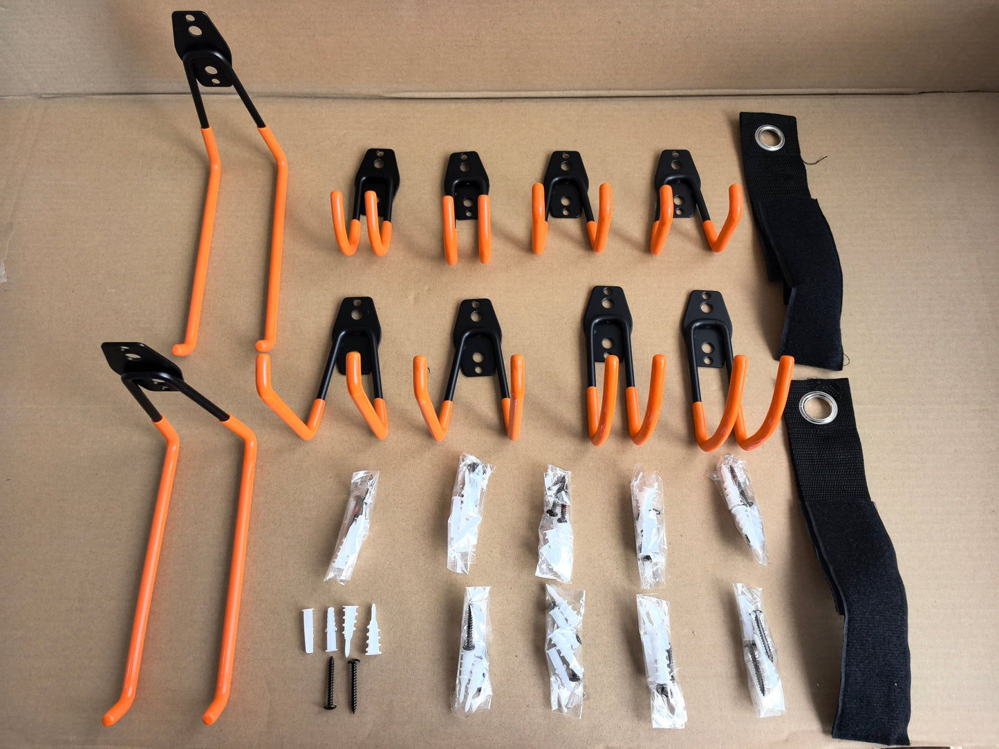 12 - Pack Wall Storage Hanger Set with 2 Extension Cord Straps Heavy - Duty WH0122 - with | Sold by Uncle Wiener's Wholesale