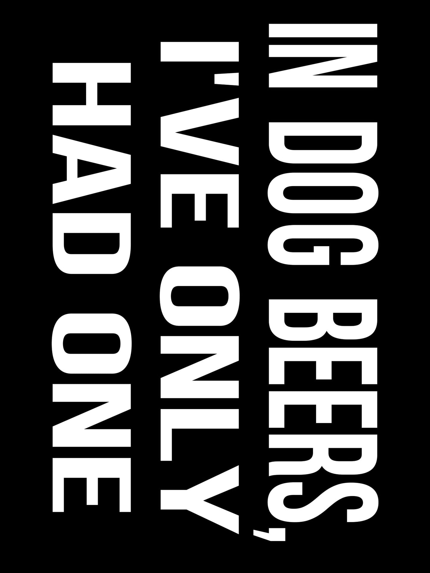 12" x 16" Metal Warning & Novelty Signs Outdoor Tin Wall Signs 91610SET - with In Dog Beers I’ve Had One | Sold by Uncle Wiener's Wholesale