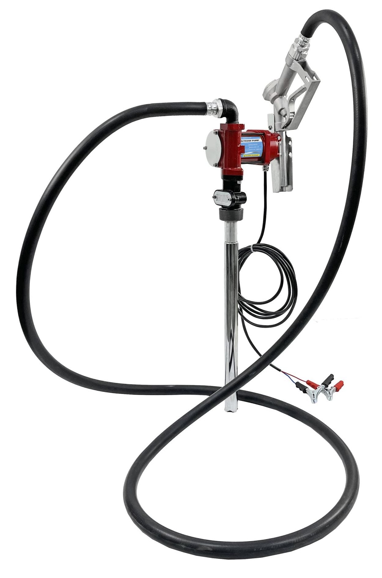 12V 57L Fuel Transfer Pump – Gasoline, Diesel & Kerosene Compatible | Model S1136 - 12V Portable Fuel Transfer Pump with | Sold by Uncle Wiener's Wholesale