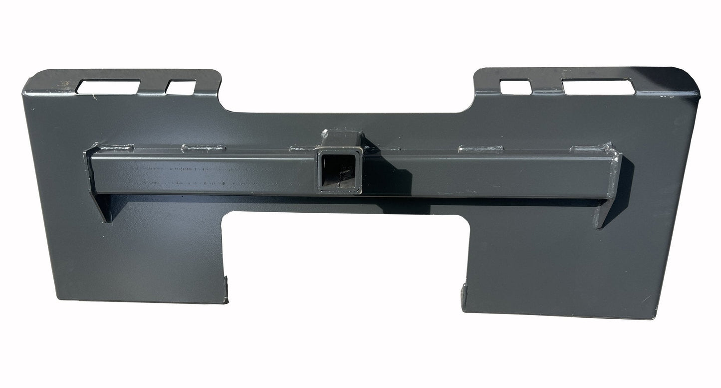 1/4″ Skid Steer Attachment Plate – 45″ Universal Mount with 2.28″ Trailer Hitch Receiver | Grade 50 Steel, 3,000 lb Capacity SSP02 - with | Sold by Uncle Wiener's Wholesale