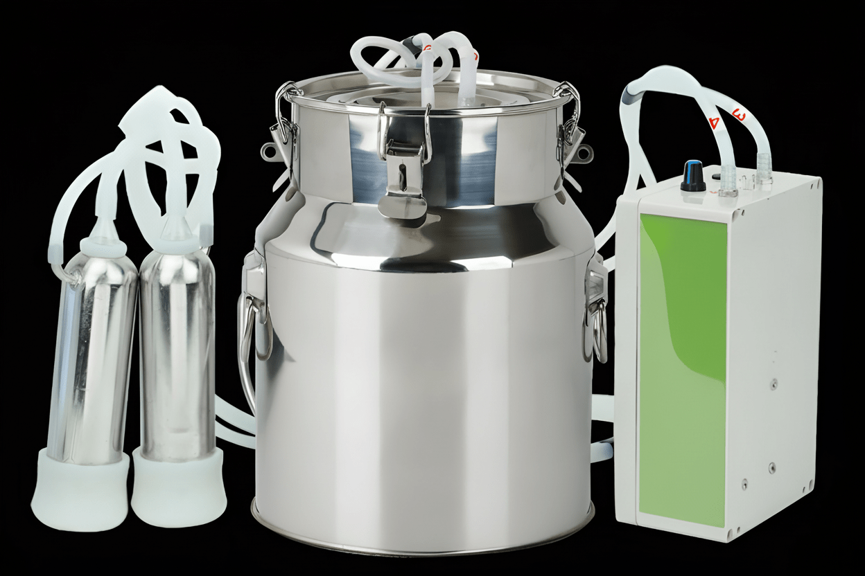 14L Cow Milking Machine Rechargeable Stainless Steel Bucket CM014 - General Equipment with | Sold by Uncle Wiener's Wholesale