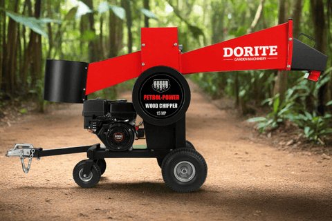 15HP Gas Wood Chipper – Heavy - Duty Tree & Yard Waste Branch Shredder - DRBL15M - Gas - Powered Wood Chipper with | Sold by Uncle Wiener's Wholesale