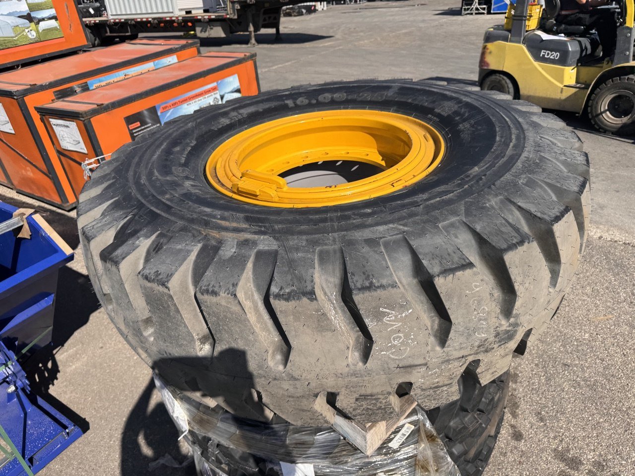 16.00 - 25 OTR Tires – Goodyear & Nokian (New Take - Offs, on Rims) - with Goodyear 16.00 - 25 – New Take - Offs | Sold by Uncle Wiener's Wholesale