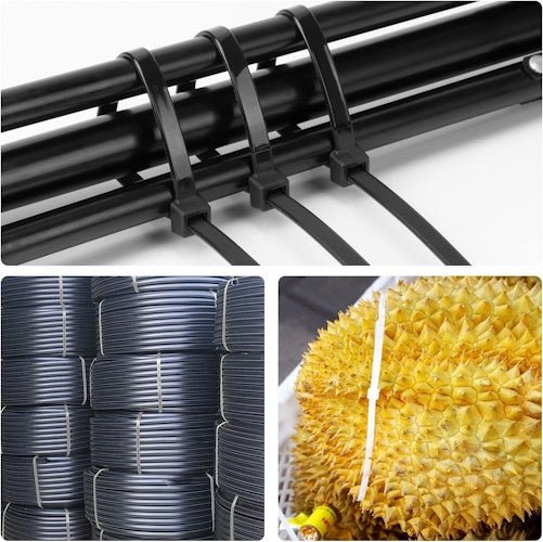18" Black Heavy-Duty Nylon Zip Ties 100-Pack 200 lb Cable Ties for Shop, Farm, Garage & Outdoor Use ZT14200 - with | Sold by Uncle Wiener's Wholesale