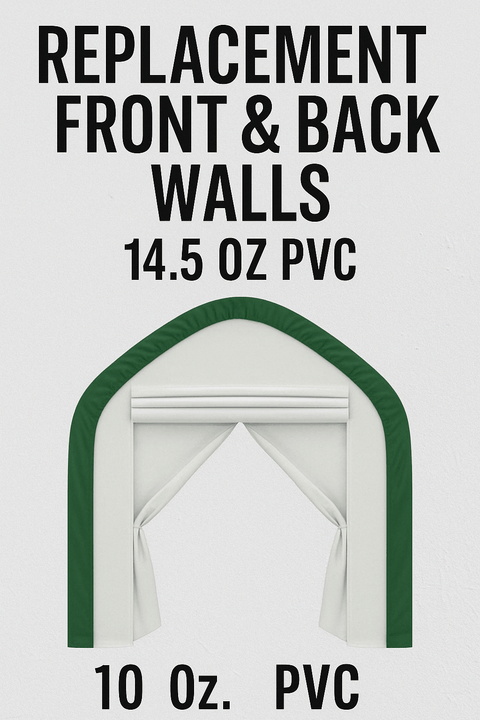 20′ Wide Double Truss Storage Buildings – Heavy - Duty Portable Shelter Structures - Portable Double Truss Storage Shelter with REPLACEMENT FRONT & BACK WALLS 14.5 OZ PVC | Sold by Uncle Wiener's Wholesale
