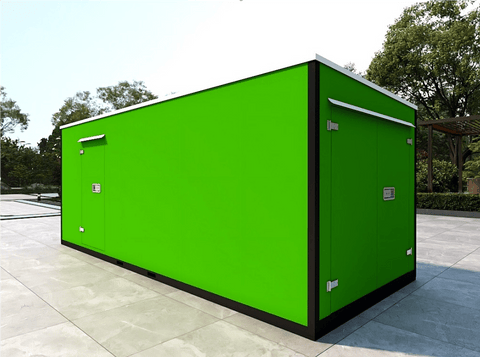 20FT Mobile Warehouses β Heavy - Duty Steel Storage Units - with Double Doors β With Partition | Sold by Uncle Wiener's Wholesale