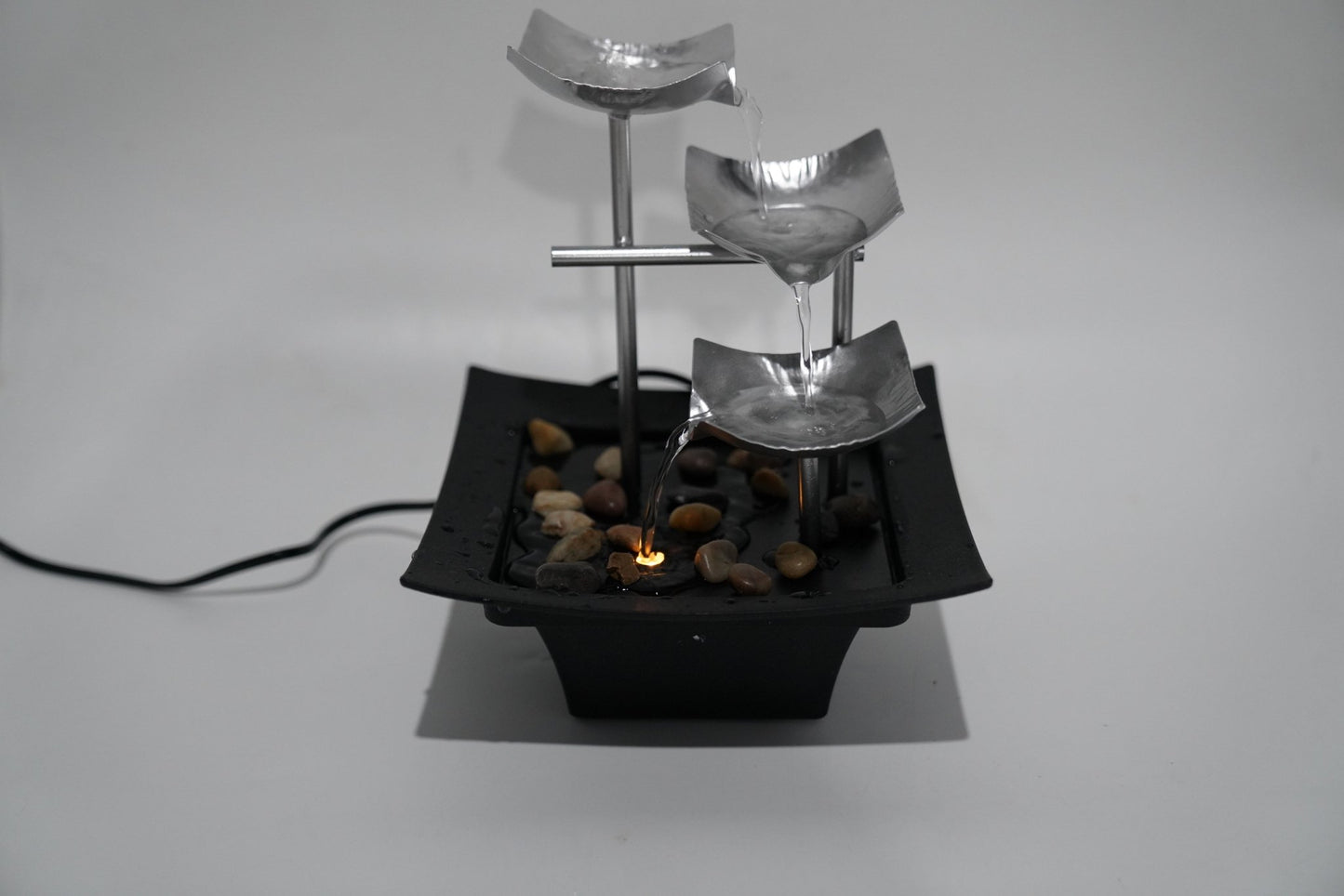 21" Indoor LED Tabletop Water Fountain with ETL Pump & 6 ft Cable CA191128 - with | Sold by Uncle Wiener's Wholesale