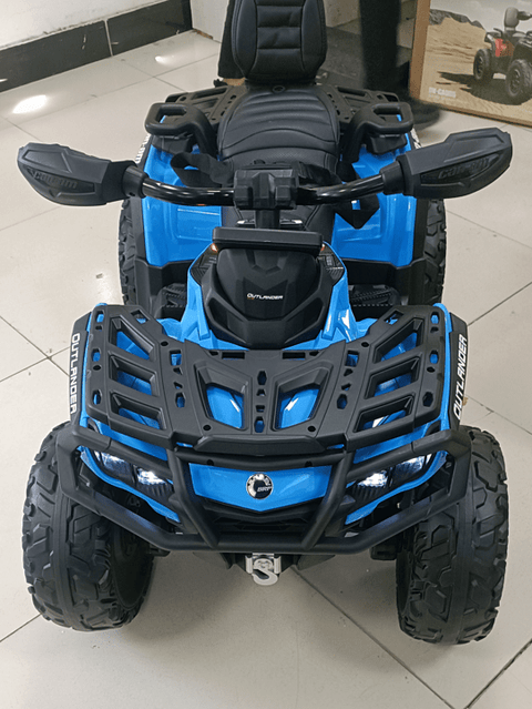 24V Ride - On Can - Am Outlander ATV for Kids β Bluetooth, 4 - Wheel Suspension, 2 - Seat, LED Lights - with Khaki | Sold by Uncle Wiener's Wholesale