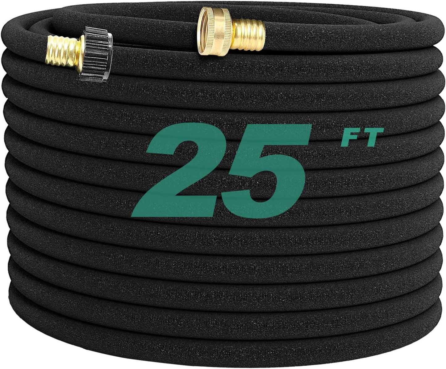 25 FT Soaker Hose with Solid Brass Connectors – 1/2" Heavy Duty Garden Watering Hose – SH01225 - with | Sold by Uncle Wiener's Wholesale
