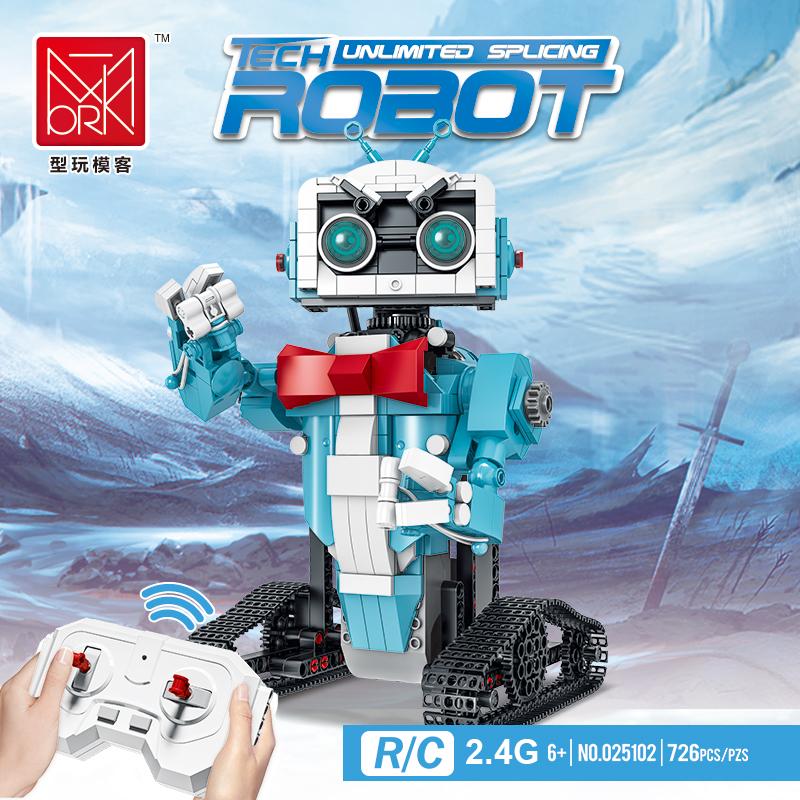 RC Robot Building Block Set 726 PCS Remote Control 2.4G Smart Robot Model Kit 25102