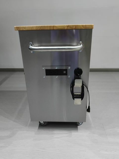 26 - Inch 5 - Drawer Stainless Steel Tool Bench with Rubber Wood Top – Rolling Workbench with Locking Drawers & Casters – TB2619S - with | Sold by Uncle Wiener's Wholesale