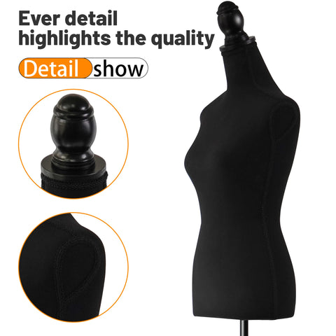 Female Hanging Torso Mannequin – Front View
Black Adjustable Display Form – Side Angle
Female Mannequin with Clothing – Boutique Setup
Mannequin Torso on Adjustable Stand – Studio Use
Female Display Form with Dress – Hanging View