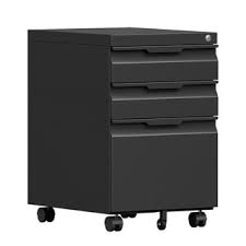 3 - Drawer Lockable Metal Filing Cabinet – Underdesk Storage – SKU: 216444 - with | Sold by Uncle Wiener's Wholesale