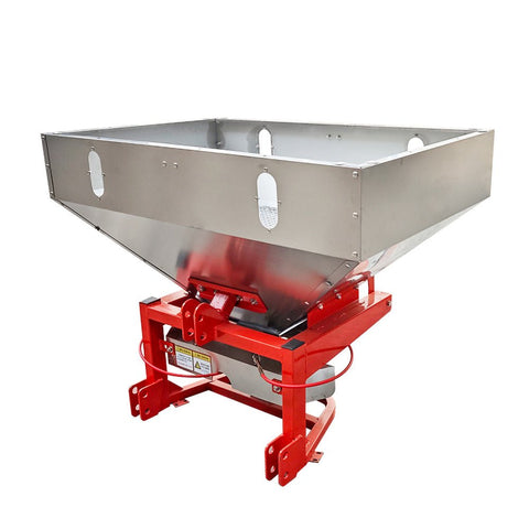 3 Point Hitch Salt Spreader β 500L Stainless Steel PTO Fertilizer & Sand Spreader | SKU 249051 - with | Sold by Uncle Wiener's Wholesale