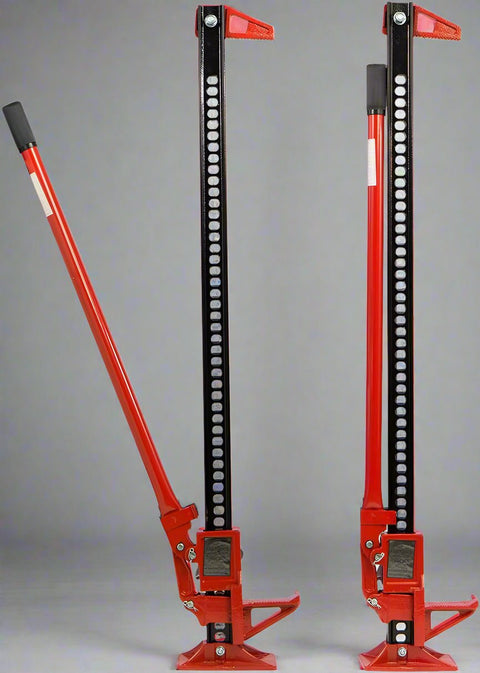 “3 Ton High Lift Farm Jack with 60 inch height – Red”
“Heavy-duty utility jack for off-road and farm recovery”
“Manual steel farm jack with wide base – 48 inch model”