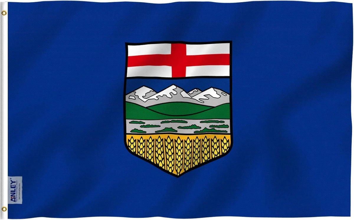 3' x 5' Polyester Flags Canada Alberta Ukraine Pirate Poland Novelty Indoor Outdoor - General Equipment with Alberta Province Flag | Sold by Uncle Wiener's Wholesale