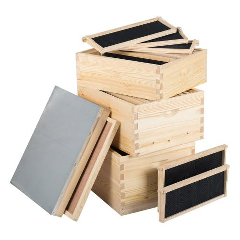 Langstroth Wooden Beehive Kit – 20 & 30 Frame | 2-Layer & 3-Layer Hive Options