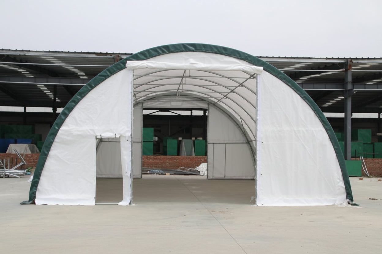 Double-door S Model shelter for large equipment access