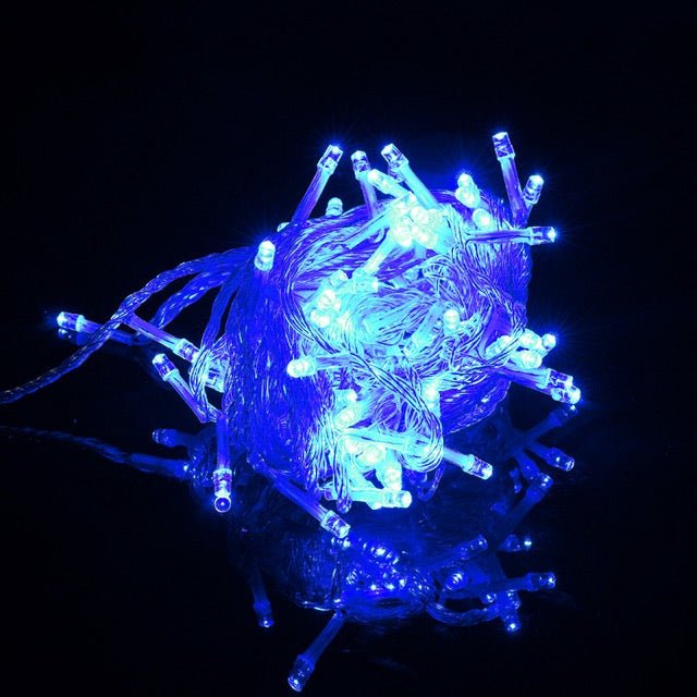 33 FT LED 8 Mode String Lights – 10 Pack Christmas & Holiday Decorative Lighting | Multi - Color Options - with 10 PCS BLUE 33 FT LED Christmas Lights – 632043B | Sold by Uncle Wiener's Wholesale
