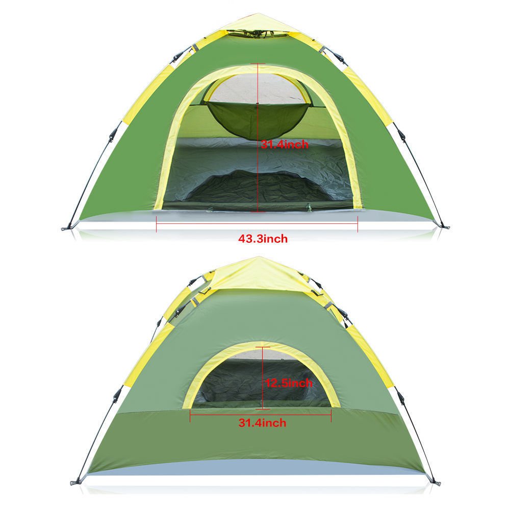 3–4 Person Waterproof Pop - Up Camping Tent – Instant Setup Dome Tent for Outdoor & Hiking (Model POP34) - with | Sold by Uncle Wiener's Wholesale