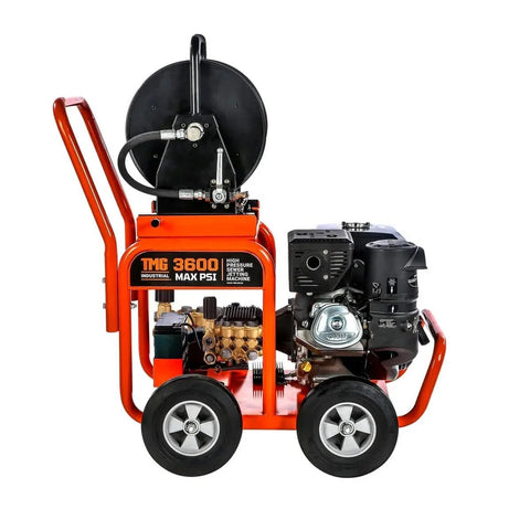 3600 PSI Sewer Jetting Machine – 14HP Kohler Engine, 200' Hose – SKU: TMGGWJ36 - with | Sold by Uncle Wiener's Wholesale