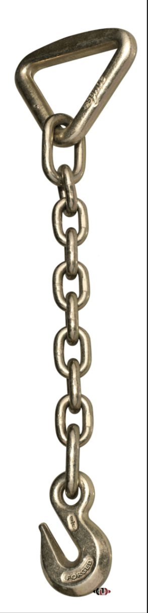 3/8″ Chain Anchor with Grab Eye Hook & 4″ Delta Ring – Gold Galvanized CAG38G - with | Sold by Uncle Wiener's Wholesale