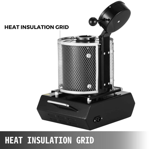 3KG Digital Melting Furnace – 110V Electric Gold, Copper, Silver Smelter with PID Control – 5183KG - with | Sold by Uncle Wiener's Wholesale