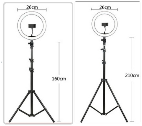 New 82" Portable LED Selfie Ring Light with Tripod & Phone Holder – USB Powered | SKU: CL19