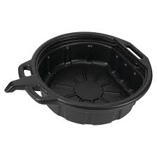 4 - Gallon Oil Drain Pan with Easy - Grip Handles – Heavy - Duty Design | Model 17942 - with | Sold by Uncle Wiener's Wholesale