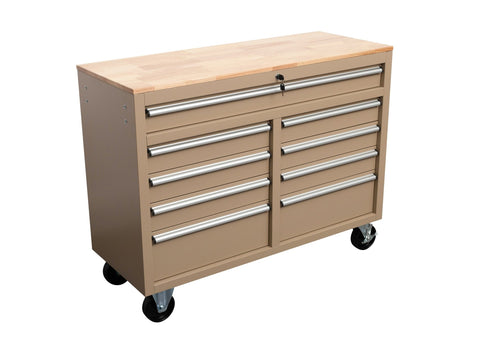 46" Rolling Tool Workbench – Heavy - Duty Mobile Storage Cabinet with 9 Drawers - with Neon Pink | Sold by Uncle Wiener's Wholesale