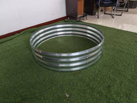 47" Round Metal Raised Garden Bed – Galvanized Steel Circular Planter for Vegetables & Flowers 929523 - with | Sold by Uncle Wiener's Wholesale