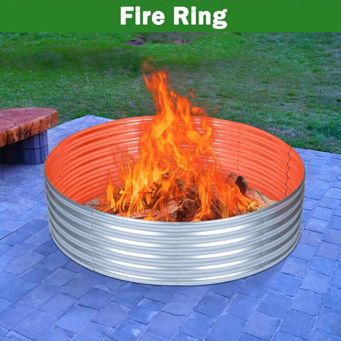 47" Round Metal Raised Garden Bed – Galvanized Steel Circular Planter for Vegetables & Flowers 929523 - with | Sold by Uncle Wiener's Wholesale