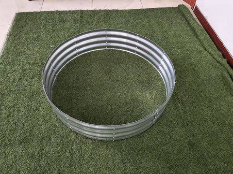 47" Round Metal Raised Garden Bed – Galvanized Steel Circular Planter for Vegetables & Flowers 929523 - with | Sold by Uncle Wiener's Wholesale