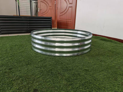 47" Round Metal Raised Garden Bed – Galvanized Steel Circular Planter for Vegetables & Flowers 929523 - with | Sold by Uncle Wiener's Wholesale