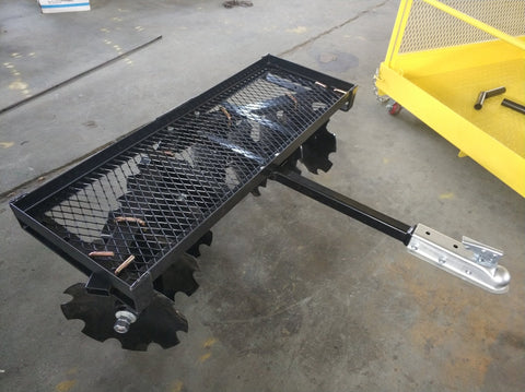 48″ Economy ATV Disc Harrow with 8 Blades & 50mm Ball Hitch – Lightweight Welded Frame Model CNJATVDH - with | Sold by Uncle Wiener's Wholesale