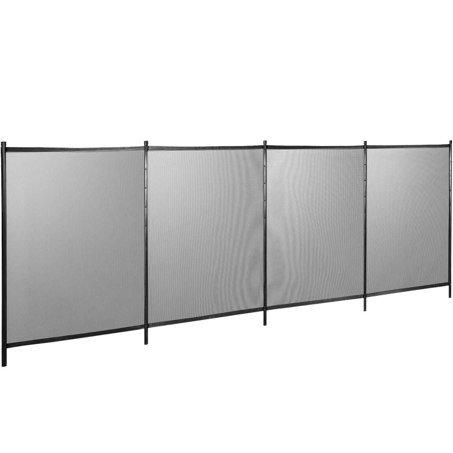 48 FT Removable Pool Fence Kit with 4 Panels, 4 ft Height Child & Pet Safety Barrier Teslin PVC Mesh PF0448 - with | Sold by Uncle Wiener's Wholesale