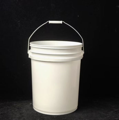 5 Gallon Round Bucket with Lid Set – Heavy - Duty, Iron Handle – SKU: 0254812 - with | Sold by Uncle Wiener's Wholesale